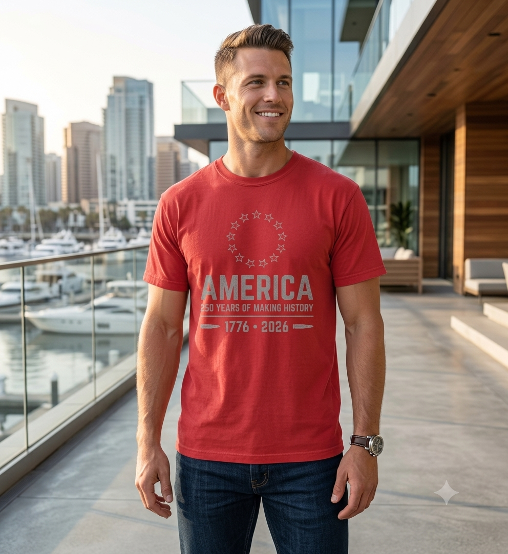 America 250 Years Tee | 1776-2026 USA Patriotic Shirt