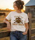 Blessed and Country Obsessed T-shirt | Sunflower Cross Country Music Tee