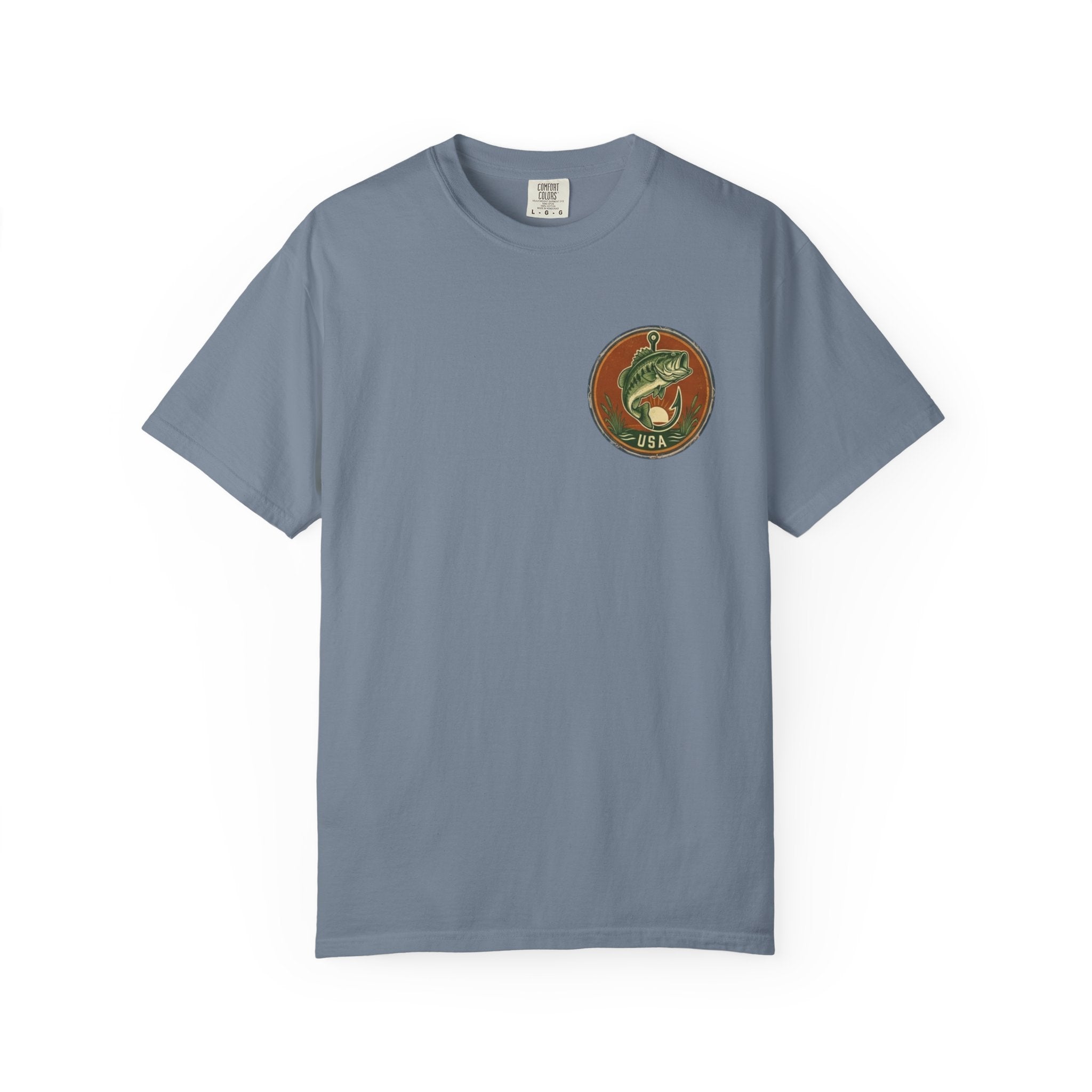 Catch Ya Later Bass Circle graphic T-Shirt | Fishing logo tee