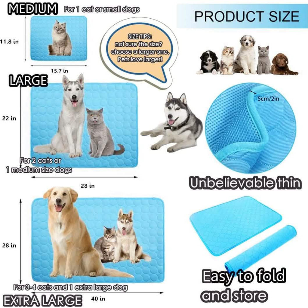 Cooling Dog Mat | Summer Pet Cooling Pad | Relief for Dogs in the Heat