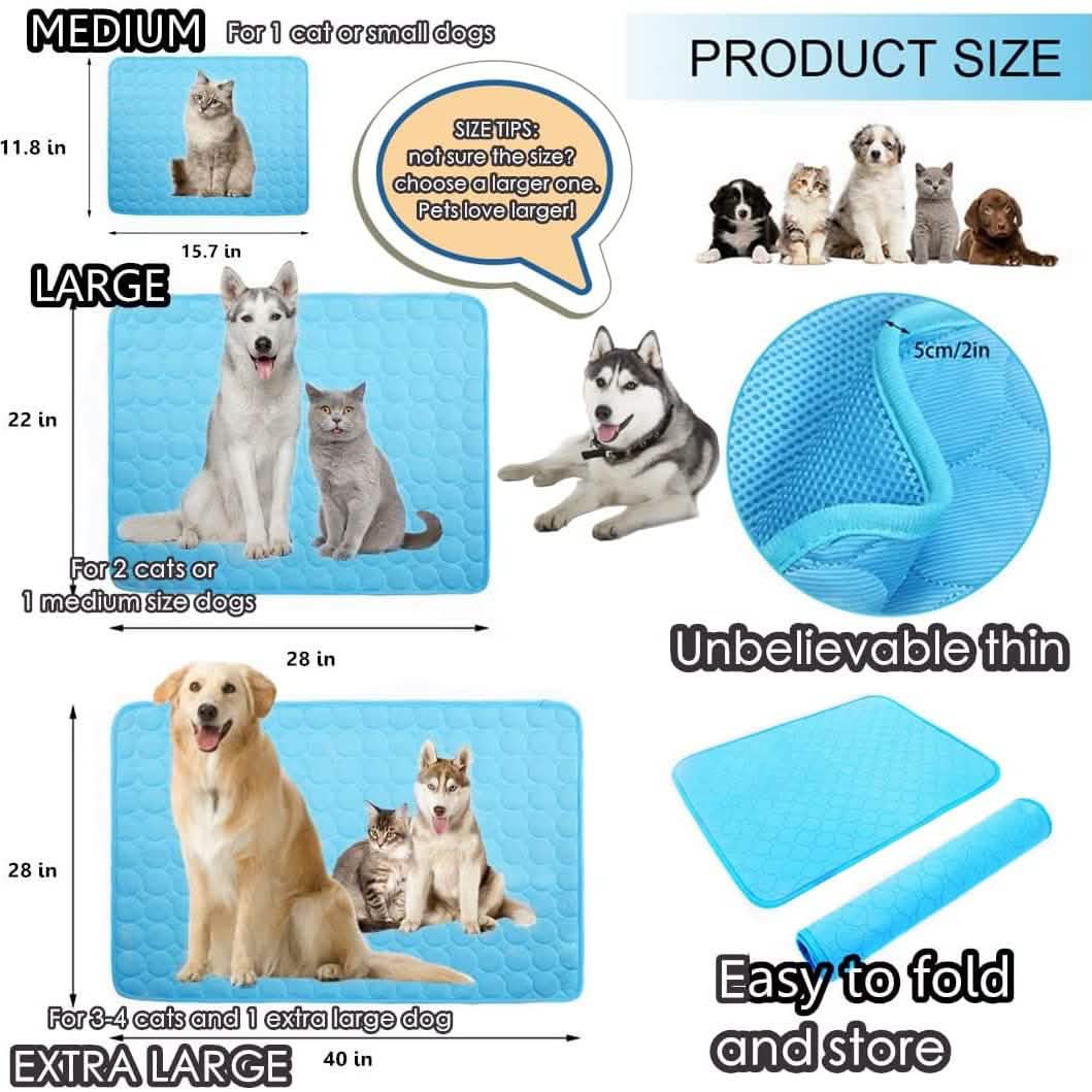 Cooling Dog Mat | Summer Pet Cooling Pad | Relief for Dogs in the Heat