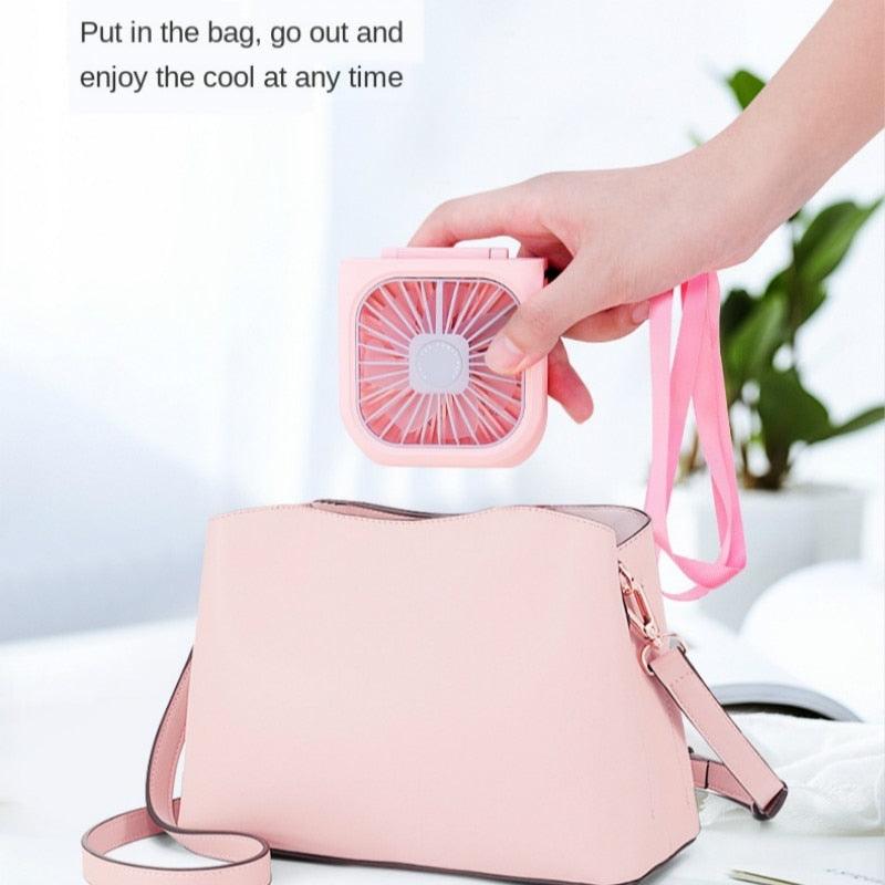 Foldable Neck Fan with Power Bank