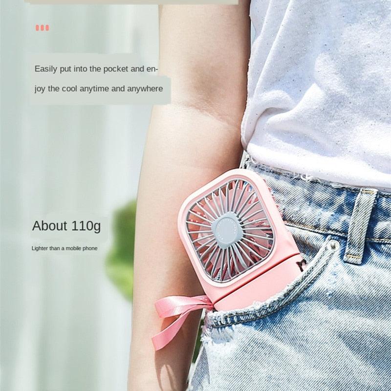 Foldable Neck Fan with Power Bank