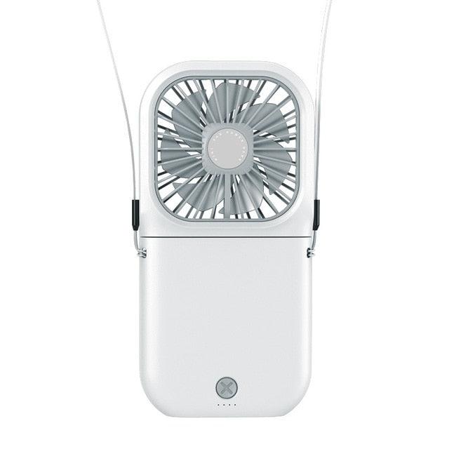Foldable Neck Fan with Power Bank