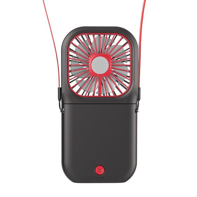 Foldable Neck Fan with Power Bank