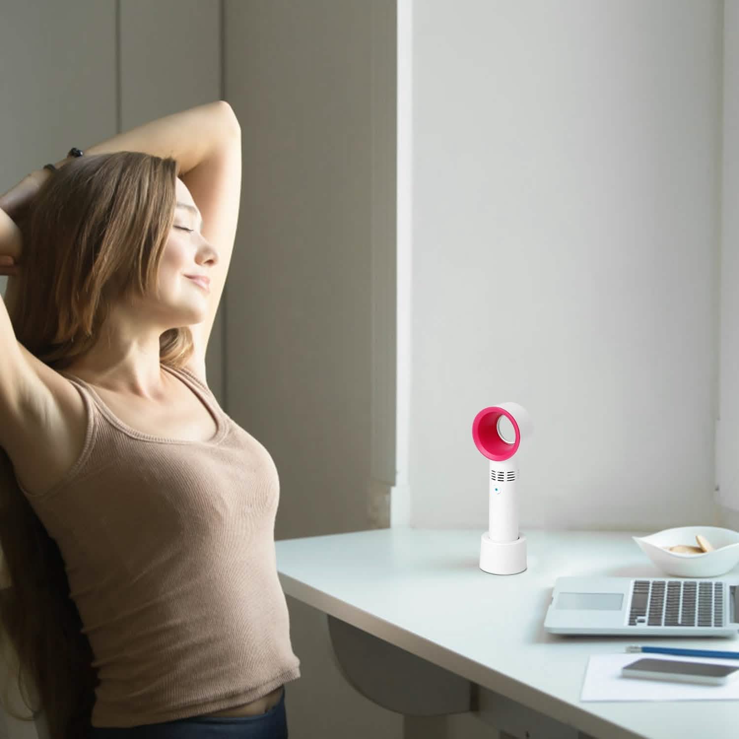Portable Bladeless Handheld Fan