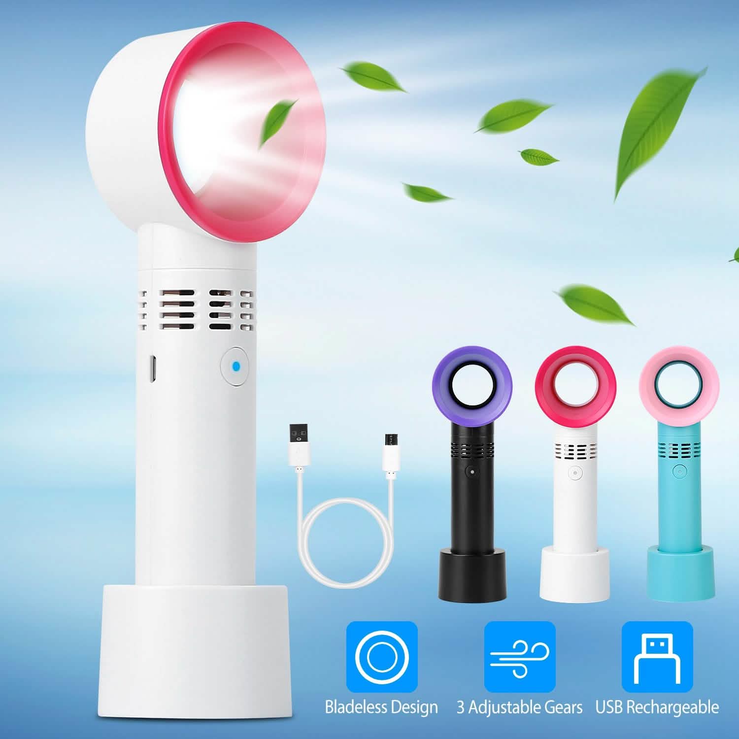 Portable Bladeless Handheld Fan