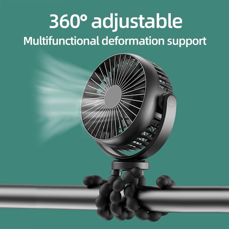 Octopus Stroller Fan | Portable Clip-On Baby Fan | Summer Cooling for Strollers & Cribs
