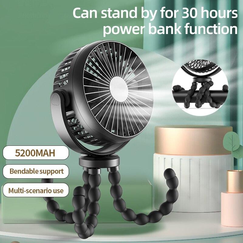 Octopus Stroller Fan | Portable Clip-On Baby Fan | Summer Cooling for Strollers & Cribs