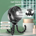 Octopus Stroller Fan | Portable Clip-On Baby Fan | Summer Cooling for Strollers & Cribs